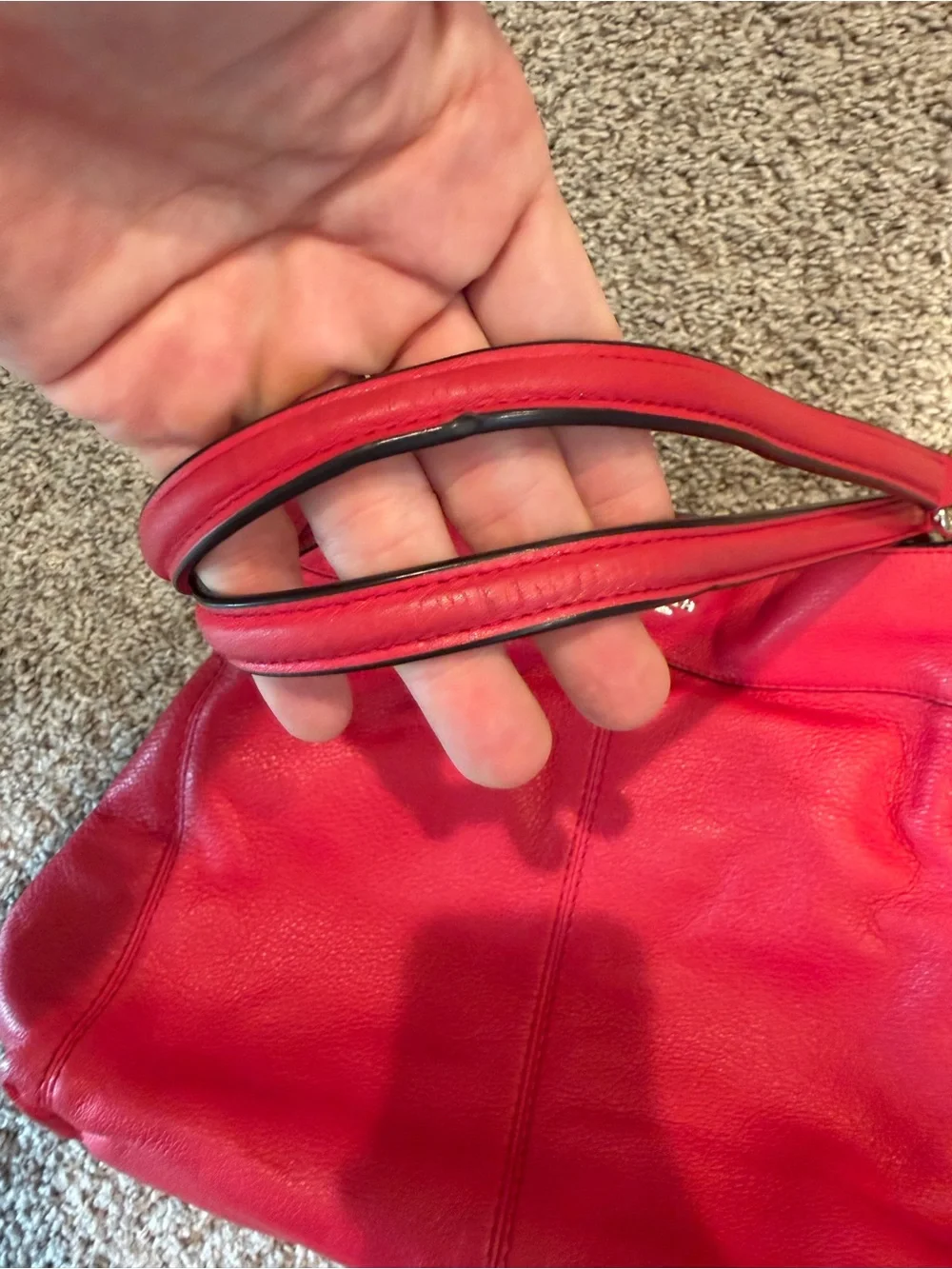 Coach pebbled leather bag